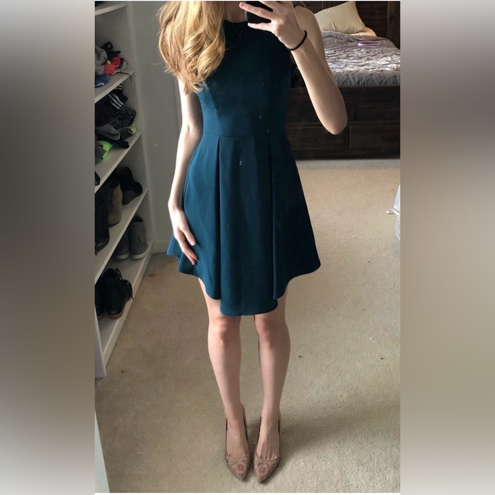 H&M Teal Sleeveless Dress size 2